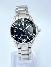 Quartzo feminino Omega Seamaster Professional 300m 2284,50 preto 28mm comprar usado  Enviando para Brazil