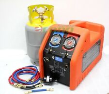1/2HP HVAC A/C Refrigerant Recovery Machine w/ 30lbs Tank R134A R410A R12 R22 for sale  Shipping to Canada