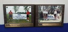 2 placas BM&A Golf Awards reutilizadas de madera chatarra de roble de 7"" x 9"" segunda mano  Embacar hacia Argentina