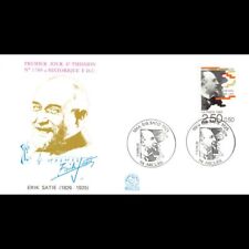 FDC n° 1789a - Erik Satie - 11/4/1992 Arcueil segunda mano  Embacar hacia Argentina