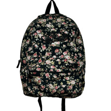 Usado, Mochila Vans Off The Wall preta floral estampada rosa skate escolar bolsa para laptop  comprar usado  Enviando para Brazil