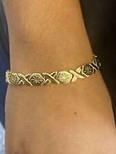 Used, XOXO Kisses and Hugs Bracelet Stainless Steel 14k Gold Plated/wholesale for sale  Shipping to South Africa