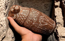 Conjunto exclusivo de 4 frascos de pedra de granito de antiguidades egípcias (filhos de Hórus) comprar usado  Enviando para Brazil