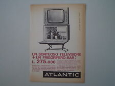 advertising Pubblicità 1962 ATLANTIC TELEVISORE FRIGOBAR segunda mano  Embacar hacia Argentina