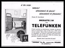 Pubblicita 1928 telefunken usato  Biella