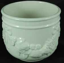 White planter embossed for sale  Shipping to Ireland