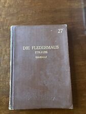 Die fledermaus vocal for sale  SALISBURY