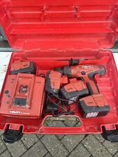 Used, HILTI CORDLESS HAMMER DRILL Boxed With 4 Batteries/charger I SFH 144-A 14.4V for sale  Shipping to South Africa