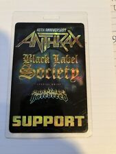 Anthrax backstage pass for sale  Flemington