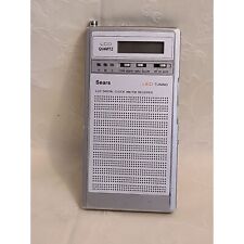 Rádio portátil vintage raro super fino Sears Pocket AM/FM "LED" mo. 564.24160050 comprar usado  Enviando para Brazil
