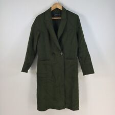 Chaqueta gabardina de mujer Zara talla S verde manga larga mezcla lana 077152 segunda mano  Embacar hacia Argentina