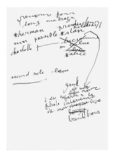 Serge gainsbourg manuscrit d'occasion  Versailles