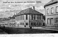 AK Zöblitz Restarant Ratskeller Erzgebirge Annaberg Marienberg Olbernhau 1909 gebraucht kaufen  Chemnitz