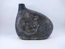Vaso escandinavo, estúdio artesanal de cerâmica P.O, a forma de um gato sentado comprar usado  Enviando para Brazil
