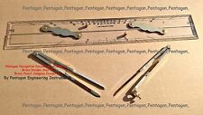 Régua paralela divisor de latão lápis bússola caixa de madeira instrumento de navegação comprar usado  Enviando para Brazil