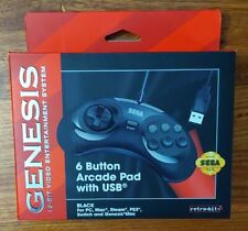 SEGA Genesis Mega Drive 6 Botões Arcade Pad com Controle USB de Videogame, usado comprar usado  Enviando para Brazil