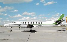 Used, Vintage Airplane Airline Chrome Postcard Ozark/Midwest Swearingen Metro II for sale  Shipping to South Africa