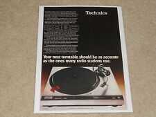Technics SL-1600mk2 Platine Ad, 1979, 1 Page, Article, Infocus d'occasion  Expédié en France