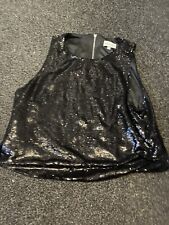 Ladies black sequin apricot top size 10 for sale  Shipping to South Africa