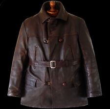 mens leather trench coat for sale  THETFORD