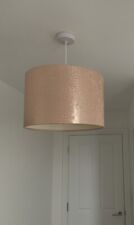 Pink pearlescent lampshade for sale  Shipping to Ireland