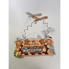 Hanging Chrismtas Gingerbread Sign "I Heart Candies" "Welcome" 7"L, used for sale  Shipping to South Africa