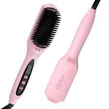 FOCALA Heated Hair Straightener Brush With Ceramic Coated Bristles Anti Static, used for sale  Shipping to South Africa