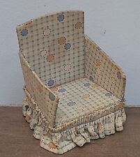 Cadeira de braço vintage para casa de bonecas tecido miniatura tecido abstrato antigo comprar usado  Enviando para Brazil