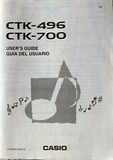 Teclado eletrônico Casio CTK-496 e CTK-700 manual do proprietário original do usuário livro, usado comprar usado  Enviando para Brazil