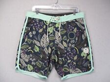 Shorts de praia masculino Vissla 34 azul floral 8" bolsos de natação upcycle stretch comprar usado  Enviando para Brazil