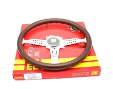 Used, MOMO Grand Prix Steering Wheel Heritage Mahogany Wood Silver Spokes 350mm NEW for sale  Shipping to South Africa