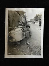 #10557 Japonés Vintage Foto 1940s / Niña Carretera Domicilio Distrito Bicicleta comprar usado  Enviando para Brazil