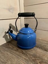 Le Creuset Demi Kettle Blue Stovetop Tea Pot 1.25 Qt Whistle Lightweight  for sale  Shipping to South Africa