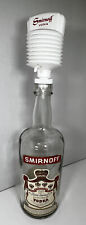 Botella de vidrio de vodka Smirnoff vintage de 1 galón a prueba 80 con bomba con recibo 1972 segunda mano  Embacar hacia Argentina