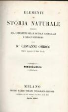 Elementi storia naturale. usato  Italia