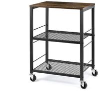 LIANTRAL 3 Tier Rolling Cart, Kitchen Carts on Wheels with Storage and Steel for sale  Shipping to South Africa