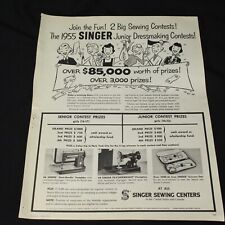 Vintage Print Ad 1955 Singer Junior Dressmaking Contest Seventeen Magazine for sale  Shipping to South Africa