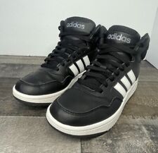 Tênis de basquete Adidas Kids Hoops 2.0 Mid Top FY8618 preto tamanho 4 comprar usado  Enviando para Brazil