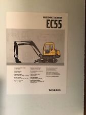 Volvo EC55 Compact Hydraulic Excavator Sales Literature & specifications., used for sale  Shipping to Canada