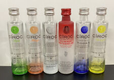 Lote de 6 Mini Garrafas de Licor 50ml Ciroc Vodka Garrafas de Vidro comprar usado  Enviando para Brazil