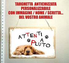 Attenti cane personalizzabile usato  Italia