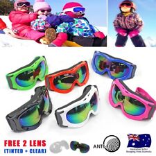 Criança / Menino / Menina Protetor Motocicleta Esportes Óculos de Sol Ski Goggles -Bonus 2 Lens comprar usado  Enviando para Brazil