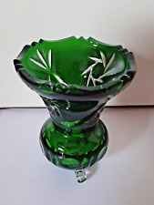 Bleikristall vase grün gebraucht kaufen  Limbach-Oberfrohna