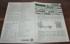 Camión de especificación Scania R112 H 1984 4x2 folleto folleto Brasil segunda mano  Embacar hacia Argentina
