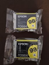 2 Novos Cartuchos de Tinta Amarela Genuínos Epson 98 T0984 para Artisan 700 710 725 730 comprar usado  Enviando para Brazil