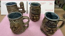 Used, Vintage 1971 Jim Rumph Tankard Mugs ENTIRE LOT of 4 for sale  Shipping to South Africa