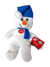 Usado, Cachecol de pelúcia musical casa de Natal boneco de neve chapéu azul Greenbrier brinquedo jingle sinos comprar usado  Enviando para Brazil