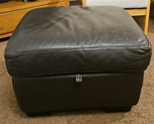 Pouffe brown leather for sale  UK