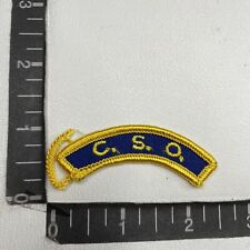 Cso tab patch for sale  Wichita