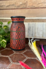 Used, Hand Painted Wooden Home and Garden Flower Vase Pot for cozy Vintage Vibes for sale  Shipping to South Africa